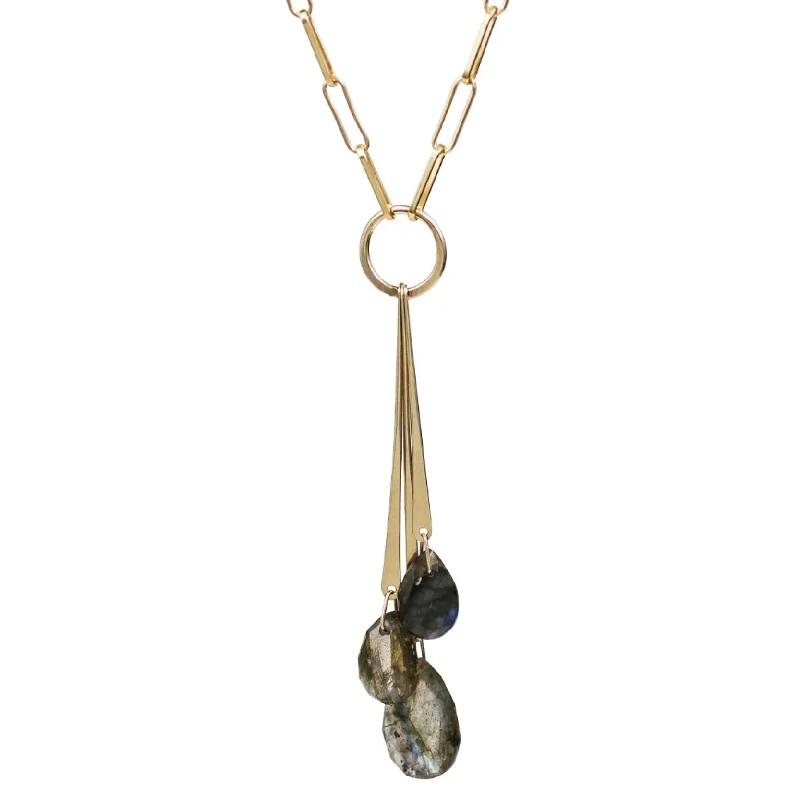 Double-layer necklaces-Revere Labradorite Necklace