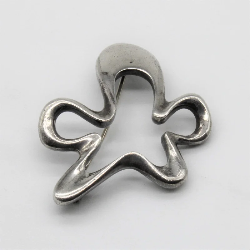 Leaf design brooches-'Georg Jensen' 321 Splash Brooch |