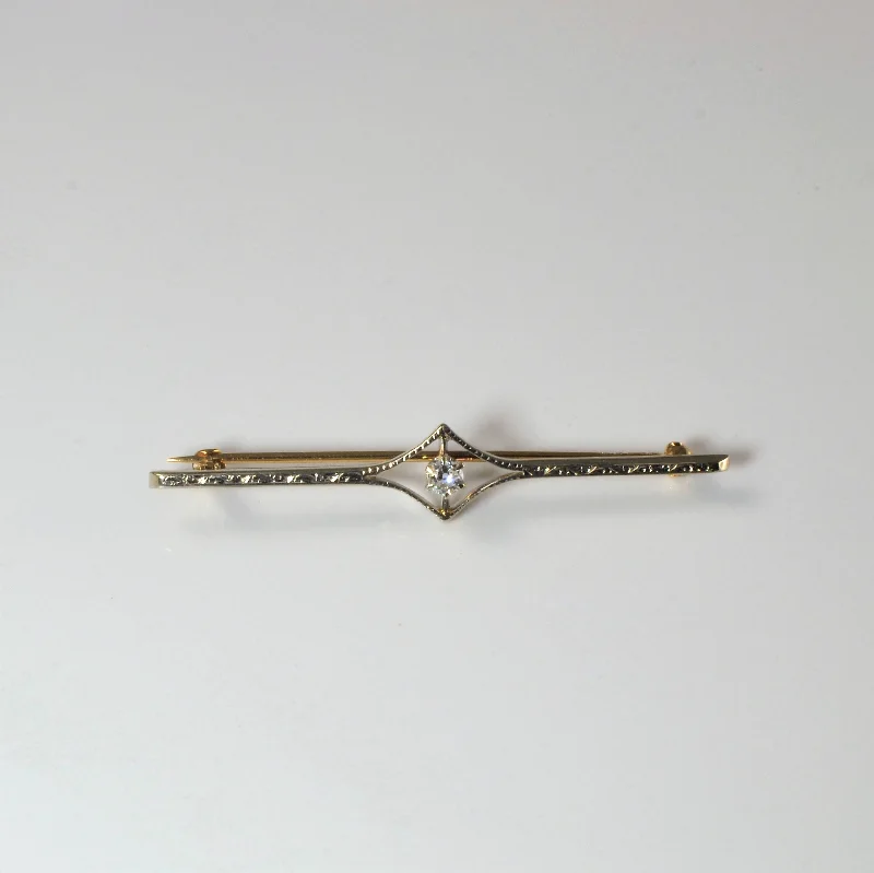 Ornate accent brooches-1920s Diamond Brooch | 0.10ct |