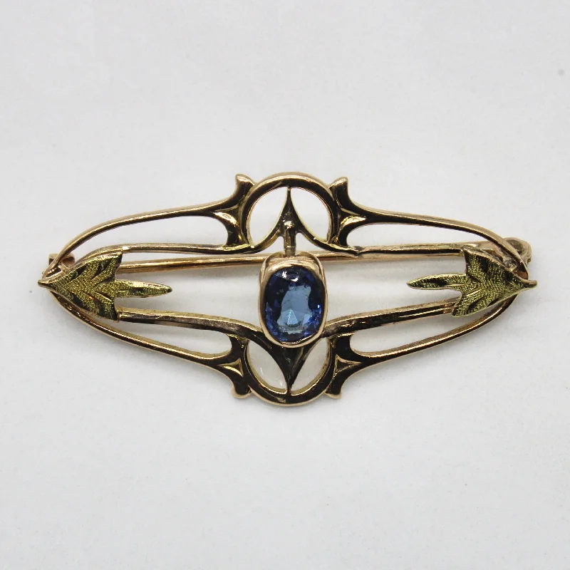 Circular shape brooches-1930s Pasté Glass Brooch | 0.50ct |