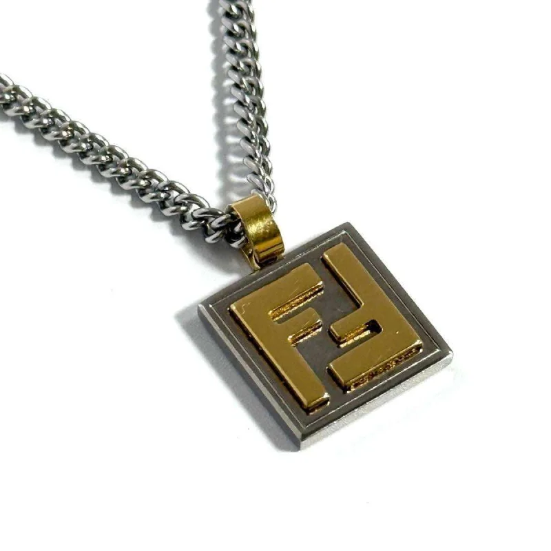 Dual-metal necklaces-Fendi Metal Necklace (Pre-Owned)