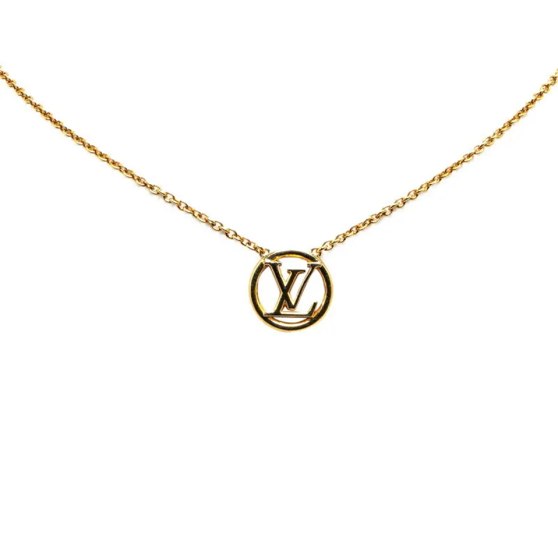 Peace sign necklaces-Louis Vuitton   Plating Necklace (Pre-Owned)