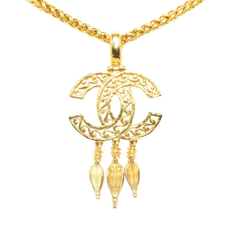 Citrine healing necklaces-Chanel   Plating Necklace (Pre-Owned)