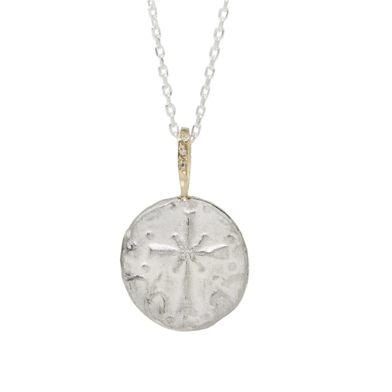 Coral wave necklaces-The Cross Necklace