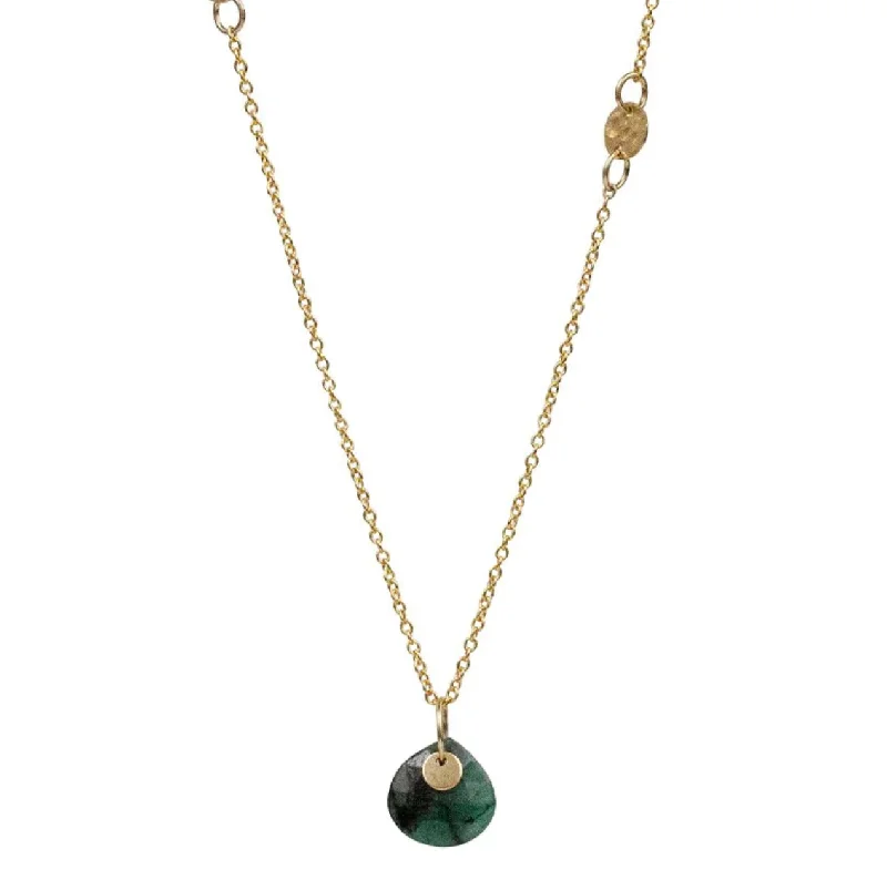 Linked pendant necklaces-Ariel Emerald Necklace