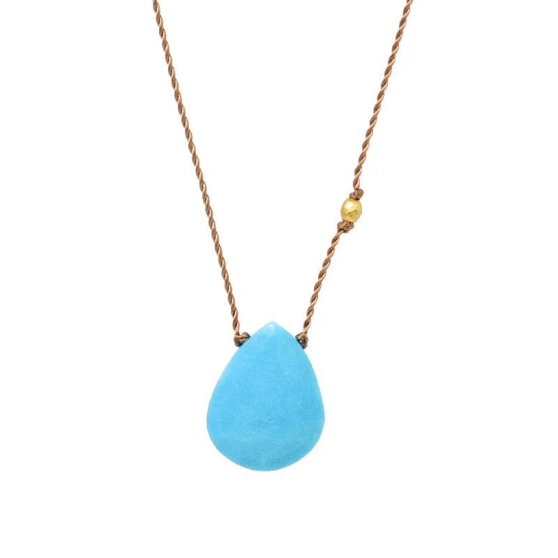 Vertical bar necklaces-Sleeping Beauty Turquoise Necklace No.2