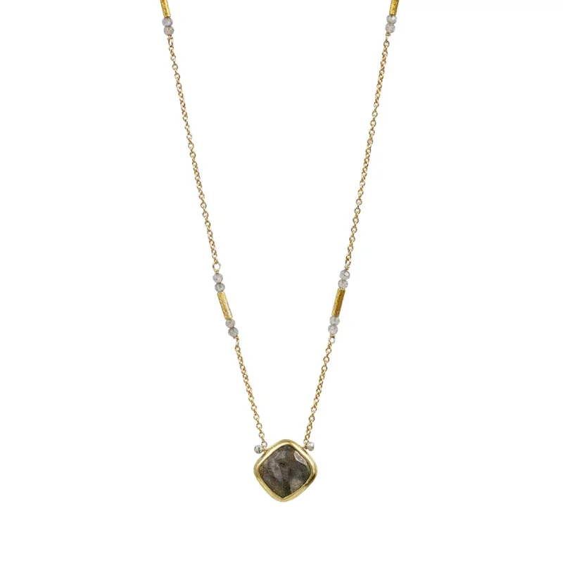 Horoscope necklaces-Mia Labradorite Necklace