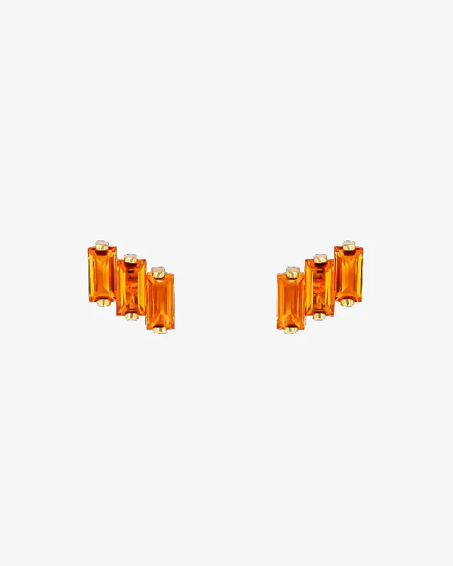 Radiant star earrings-Radiant star earrings-Amalfi Citrine Studs