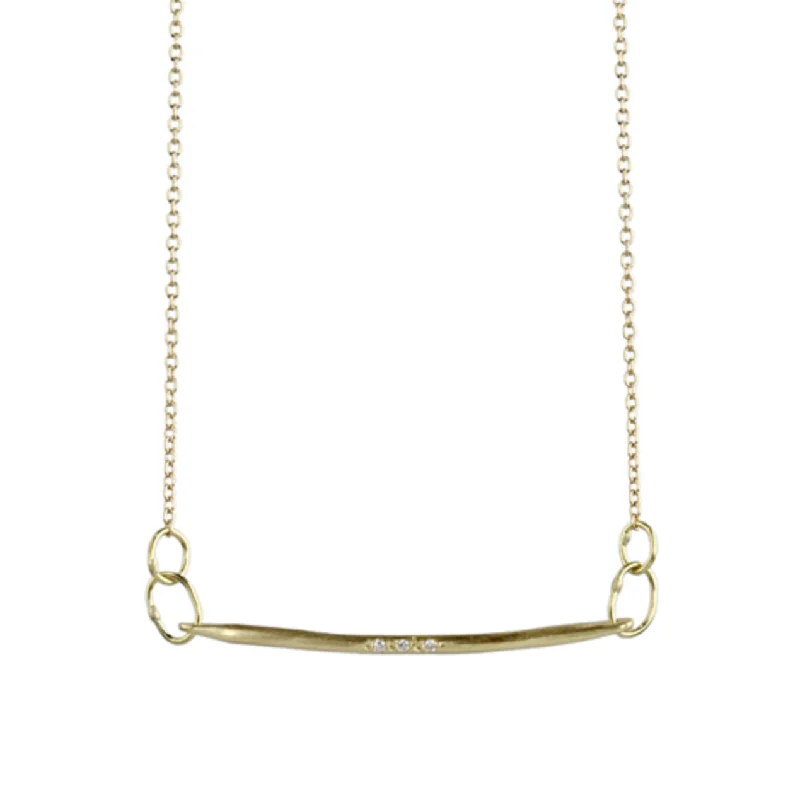 Circular pendant necklaces-Pavé Swing Necklace