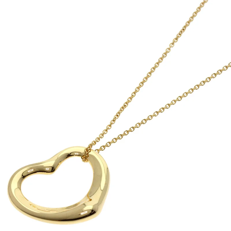 Linked pendant necklaces-Tiffany Open Heart yellow  (18K) Necklace (Pre-Owned)