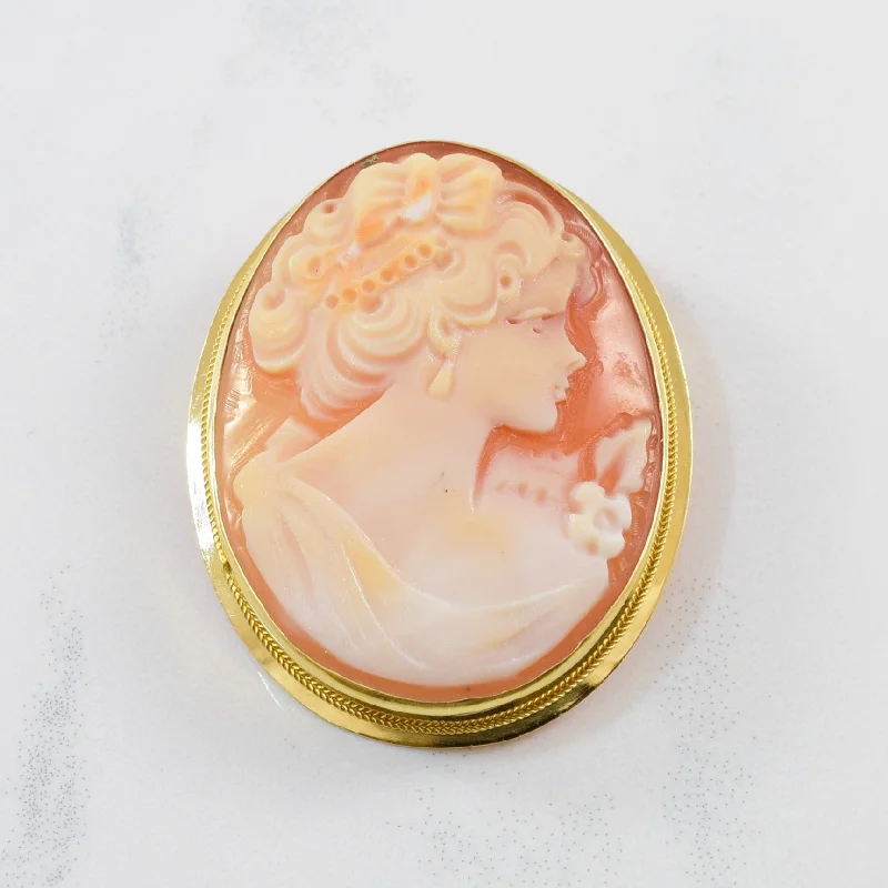 Uneven brooches-Early 1900s Convertible Cameo Pendant/Brooch | 9.80ct |