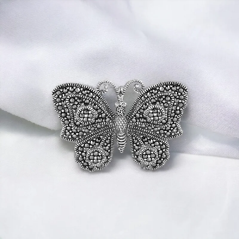 Dual-metal brooches-Butterfly Brooch Cum Pendant For Men & Women