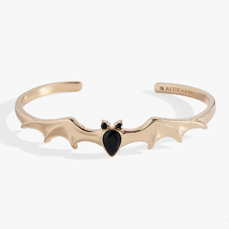 Hexagonal gem bangles-Crystal Bat Cuff