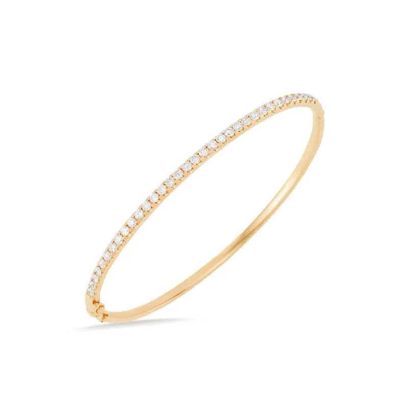 Bead trim bangles-Classic Diamond Bangle