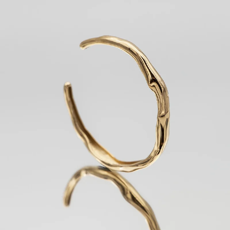 Coiled wire bangles-Thea Wave Bangle