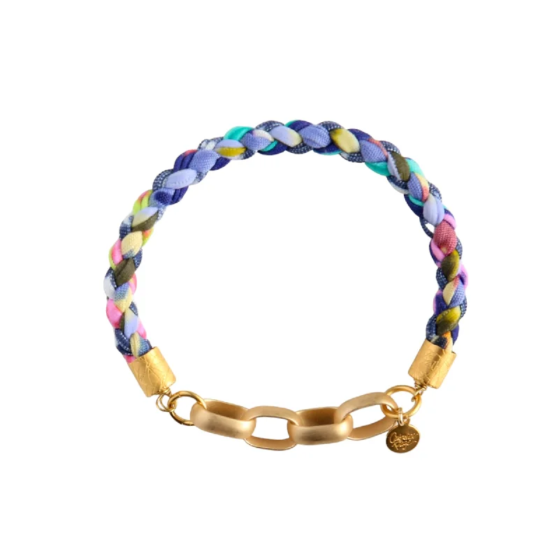 Rattan weave bangles-Joylet in Blue