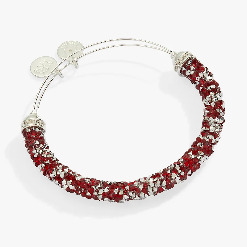 Vintage flair bracelets-Crystal Crush Bangle, Red