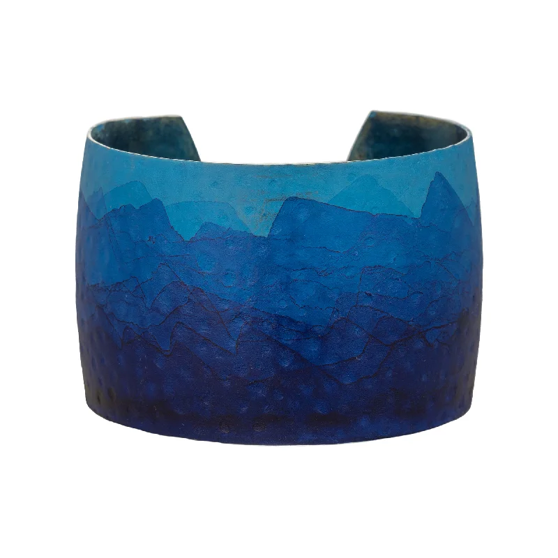 Stone-wrapped bangles-Lazuli Cuff