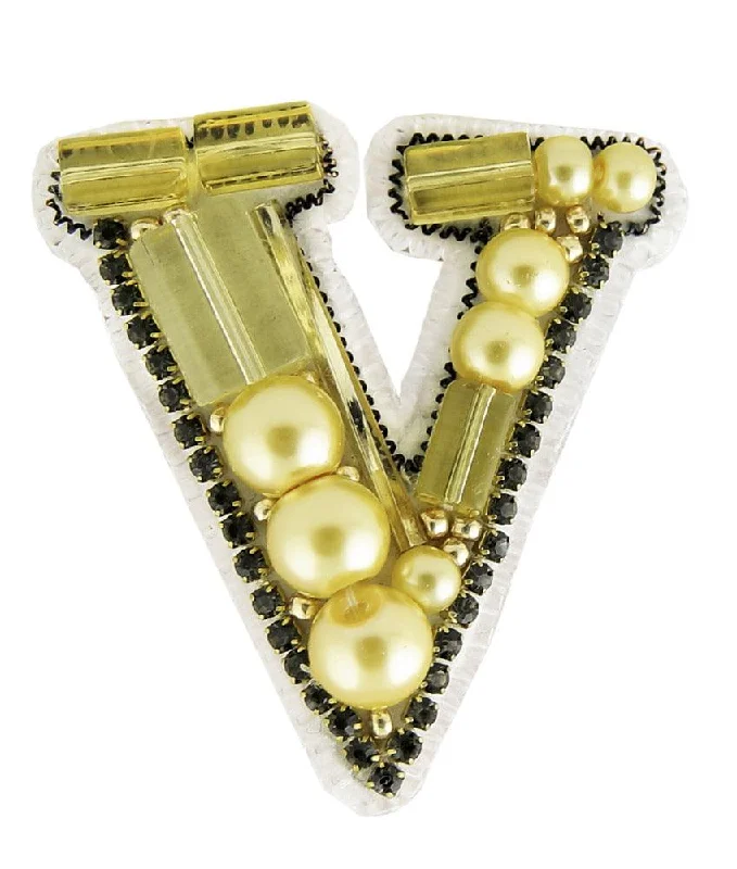 Swinging gem brooches-BP-259C Beadwork kit for creating brooch Crystal Art "Victoria"