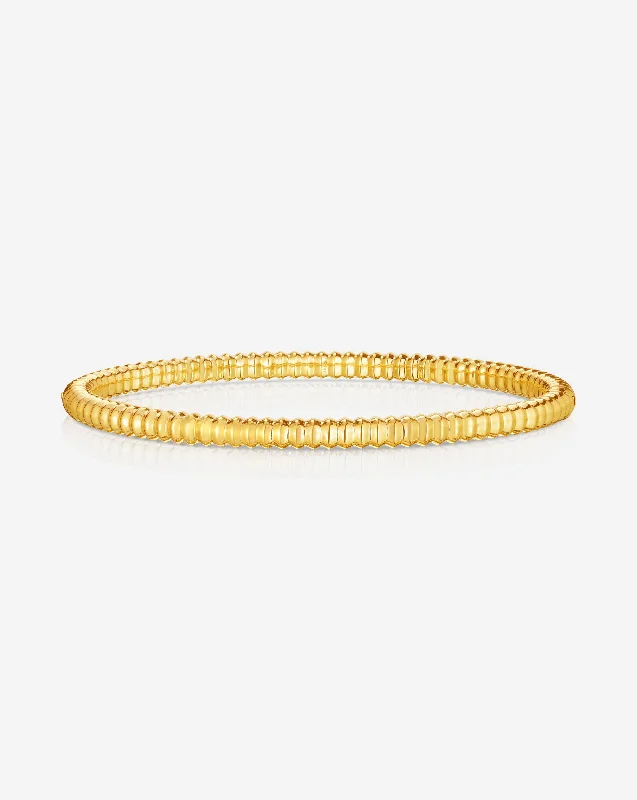 Rough cuff bracelets-Gold Cloud Coil Bangle