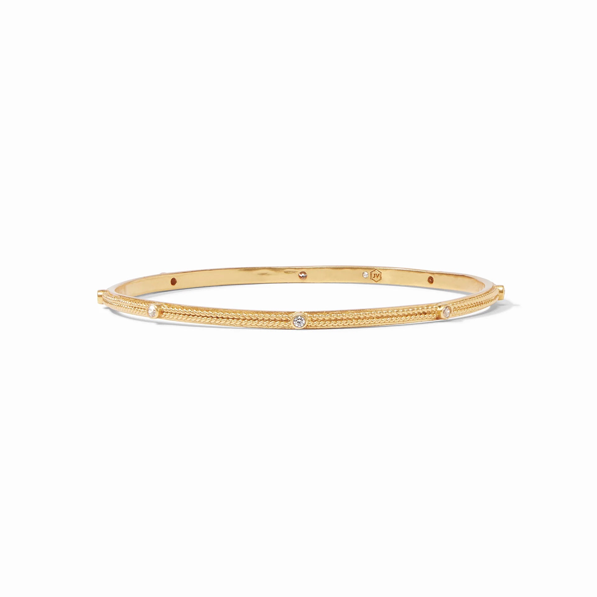 Tassel edge bracelets-CELESTE STACKING BANGLE