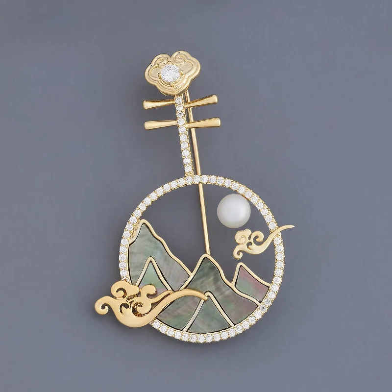 Leaf design brooches-Trendy Brooch 179869