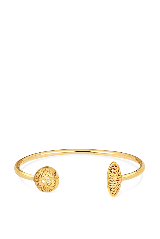 Hand-carved bracelets-Seville Bangle, Gold