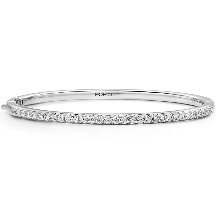 Glittering crystal bangles-Hearts On Fire Classic Prong Set Diamond 210 Bangle