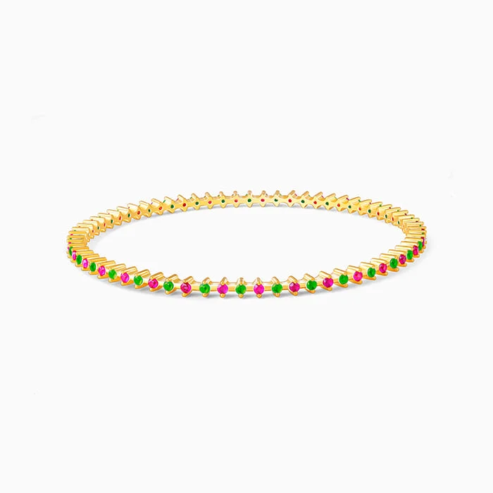 Beaded link bracelets-Golden Classic Celebration Bangle