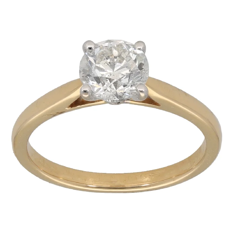 Plush satin rings-18ct Gold 1.10ct Diamond Solitaire Ring Size M