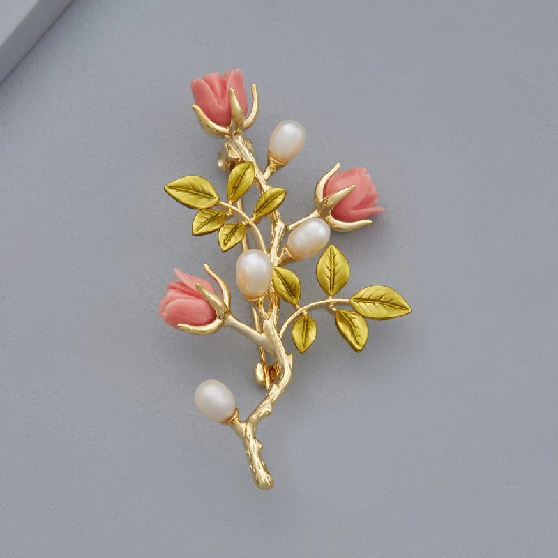 Leaf design brooches-Trendy Brooch 166464