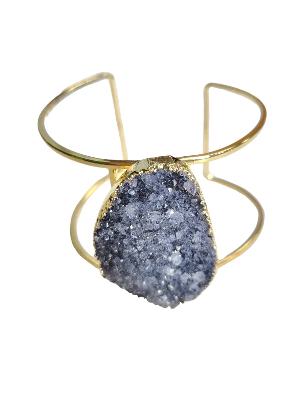 Mixed bead bangles-The Jayla Druzy Cuff Collection