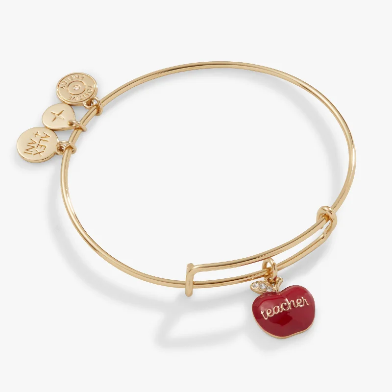 Astrology theme bracelets-Teacher Appreciation Charm Bangle