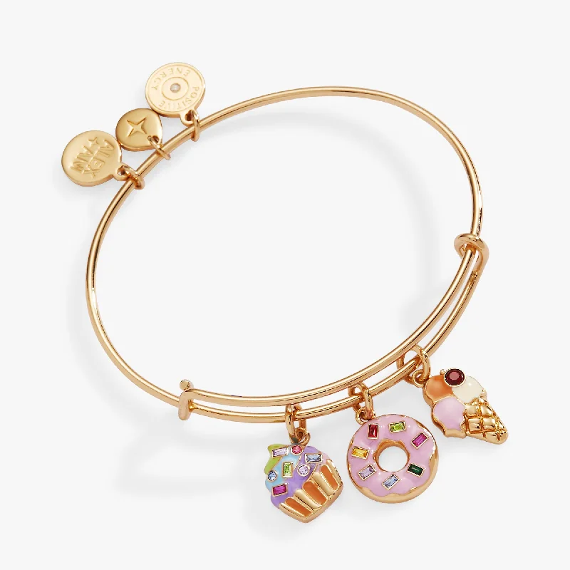 Ethnic bead bangles-Sweet Treats Multi Charm Bangle