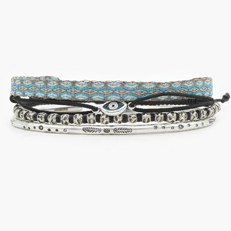 Peace charm bangles-The Monte-Carlo Stack