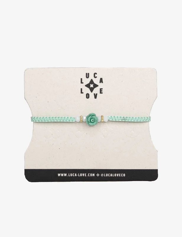 Monogram bangles-Kids Mini Rose Green