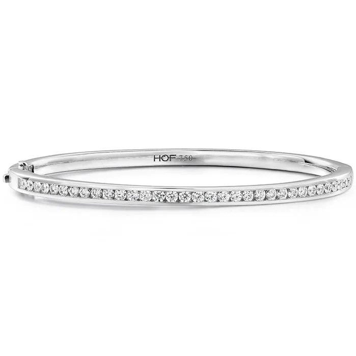 Spring clasp bracelets-Hearts On Fire Classic Channel Set Diamond 210 Bangle