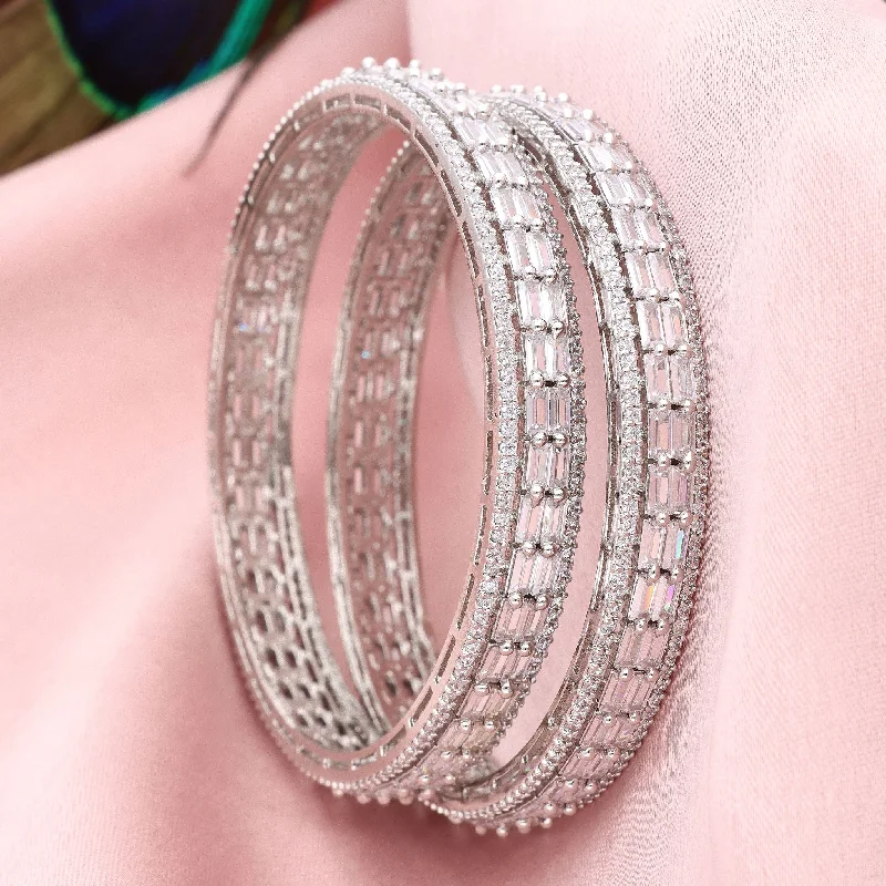 Dot design bangles-CZ Bangles ZBGL10494