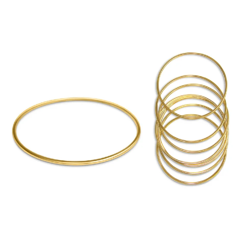 Fluid shape bangles-Gold Bangle Set - 5 Pieces