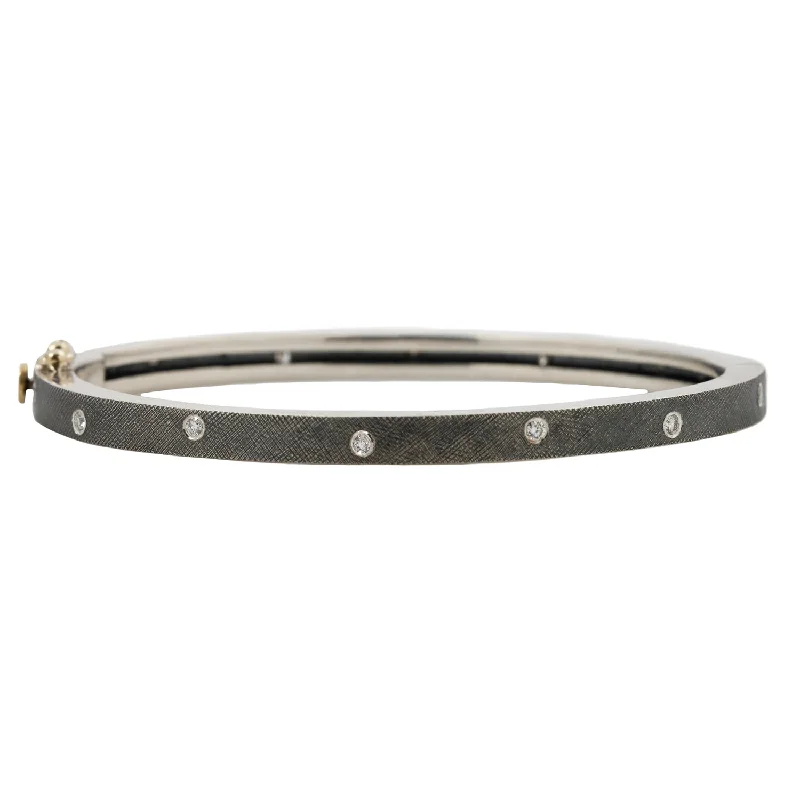 Dot design bangles-Carol Silver Bangle