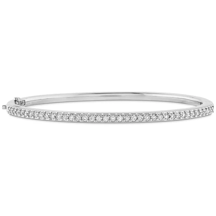 Peace charm bangles-Hearts On Fire Classic Prong Set Diamond Bangle