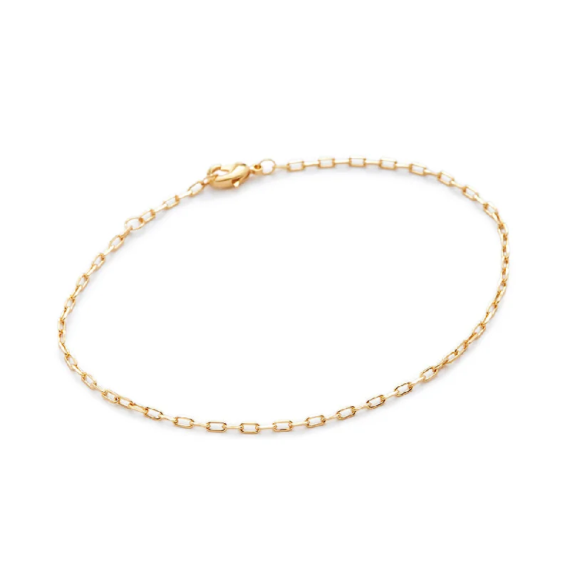 Artistic shape bracelets-Eva Anklet in Gold