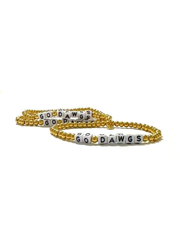 Glittering crystal bangles-"Go Dawgs" Gameday Blurb 2