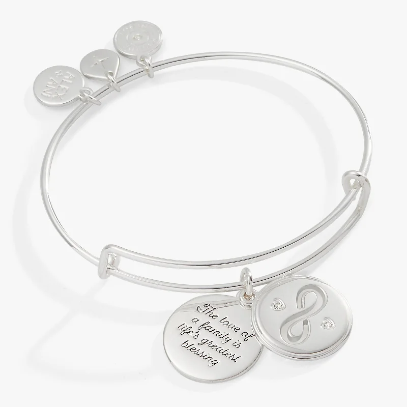 Multi-bead bracelets-Hidden Message Infinity Affirmation Bangle