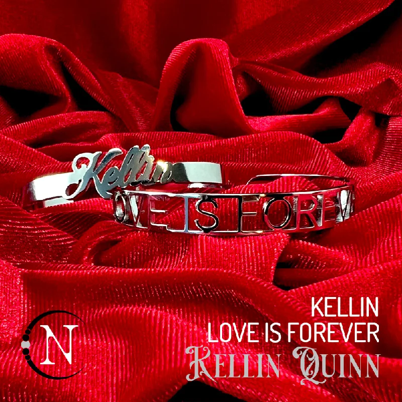 Simple modern bracelets-Artist Cuff & Lyric Bundle ~ Love Is Forever by Kellin Quinn