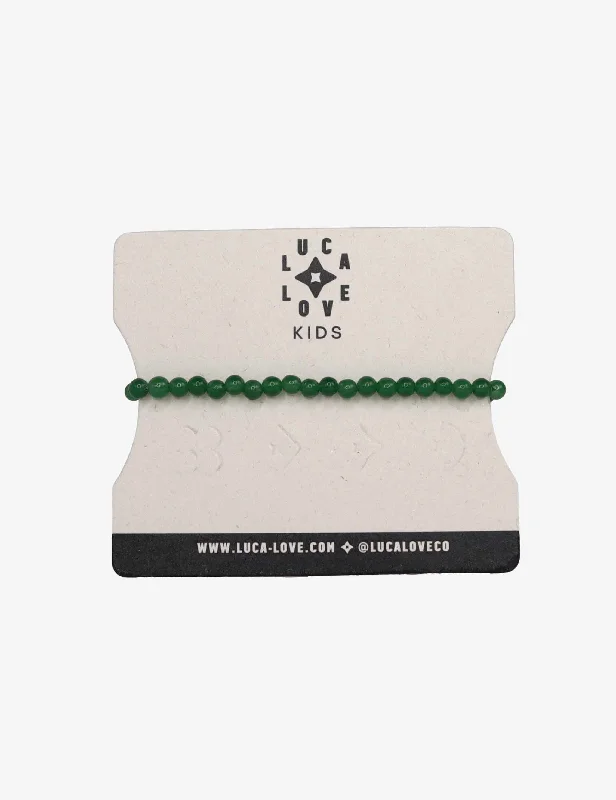 Peridot bead bracelets-Kids Jerico in Jade (4mm)