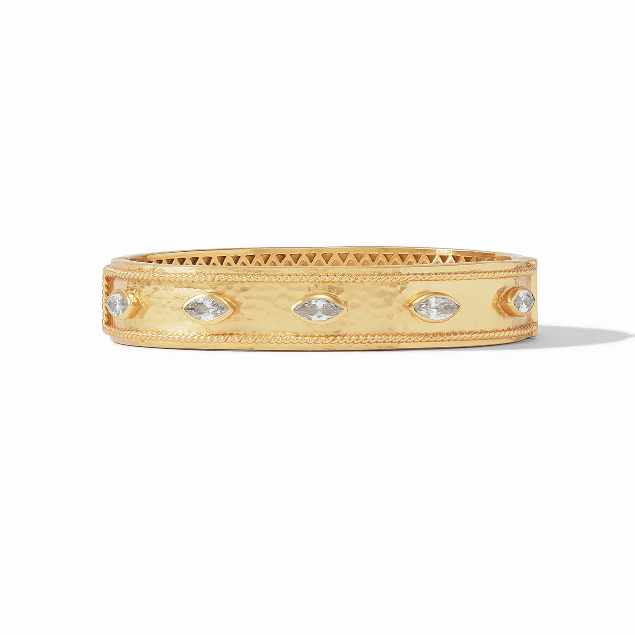 Radiant star bracelets-MONACO HINGE BANGLE - CUBIC ZIRCONIA