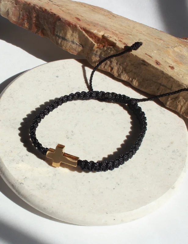 Two-tone bracelets-Matias Gold in Black